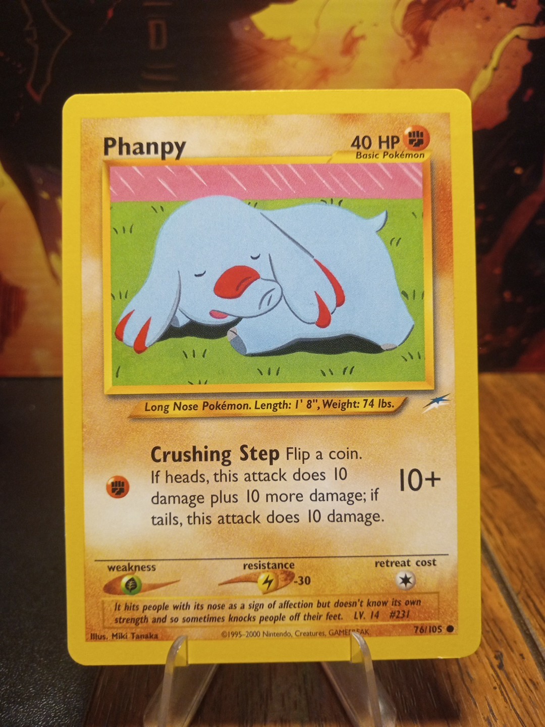 2000 Pokemon Neo Destiny Phanpy #76 Extremely LP