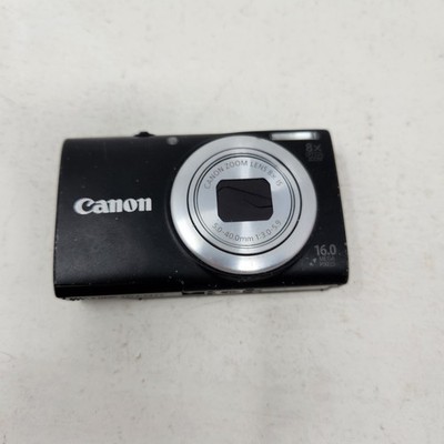 Canon PowerShot A4000 IS HD 16.0MP Digital Camera Black For PARTS Lens Error