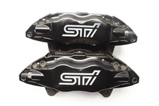 2016 Subaru Wrx Sti Black Front Brembo Brake Caliper Set Factory Oem 08-17