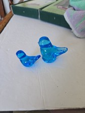 2 Leo Ward Blue Birds of Happiness Vintage Pair 1  and 2" Signed 92 And 97