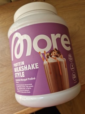 More Nutrition Milkshake Hazelnut Nougat Praline 1 mal benutzt Mhd 31.10.26