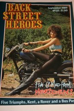 Back Street Heroes Custom Bike Magazine Sept 1989 No 65 Bikers Retro Choppers