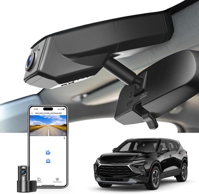 Front 4K & Rear 1080P Dash Cam for Chevy for Chevy 5th Gen Blazer 2019-2026 GPS