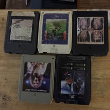 Lot If 5 Vtg Classic Rock 8 Tracks All Tested