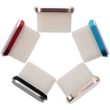5 PCs Usb Dust Plugs Protector for Phone Charging Port Aluminum Alloy Cover