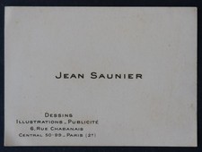 Biglietto da visita PIERRE BOSC PARIS LONDRA 13