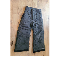 Columbia Omni-Shield Insulated Snow Pants Gray Youth 4/5 Ski Snowboard
