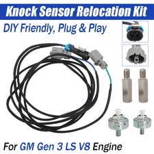 For GM Gen 3 LS V8 Engines Knock Sensor Relocation Kit LS1, LS6, LQ4, LQ9, LM7