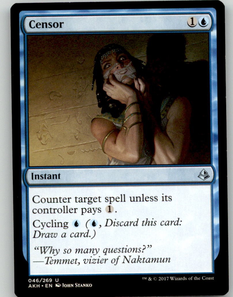 Censor 46 Uncommon Amonkhet Magic: The Gathering Lightly Played
