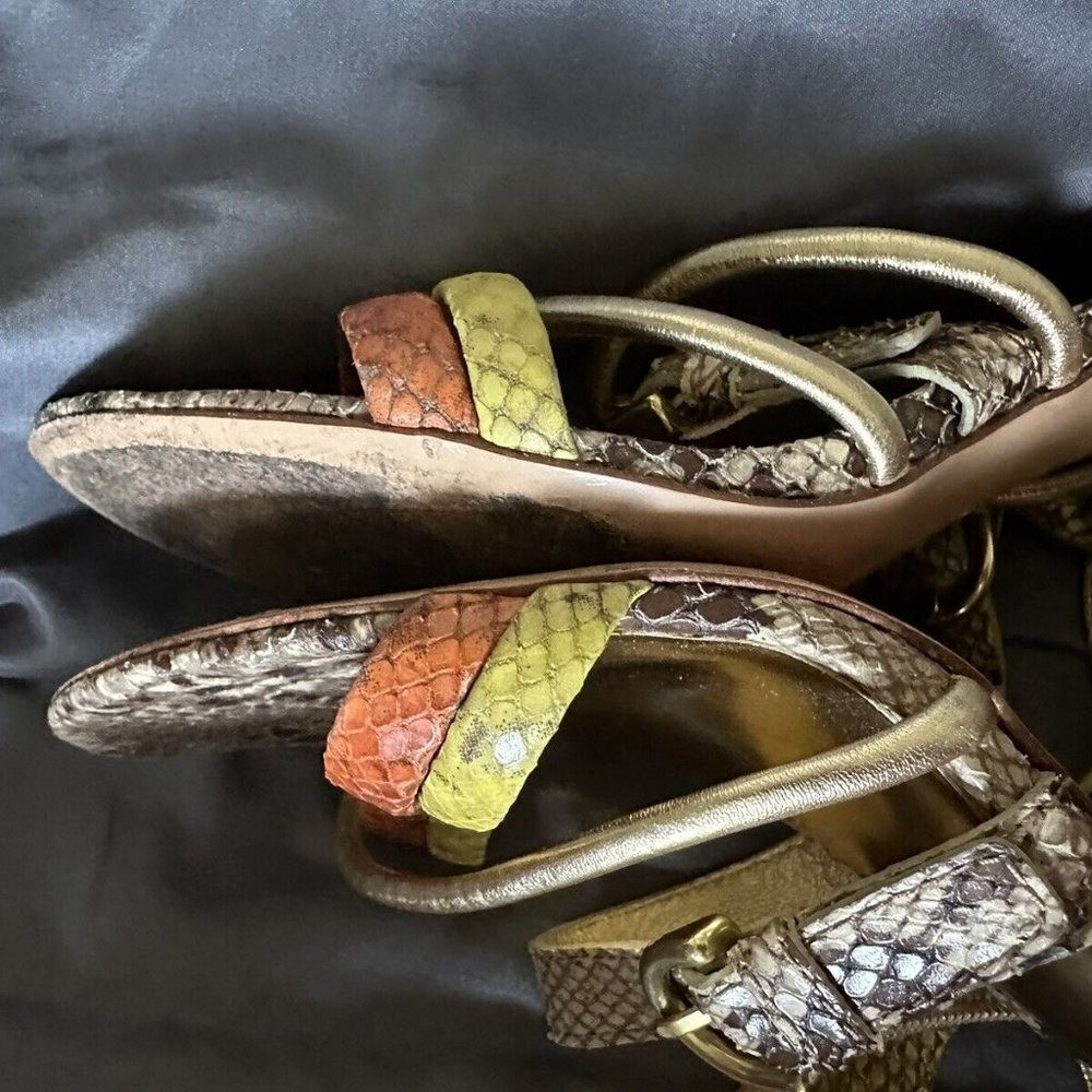 Coach Florence Women's Heels Printed Python Snake… - image 15