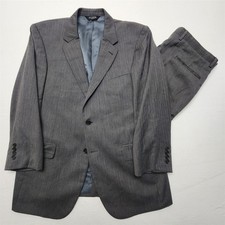 NEW Jos A Bank 43R Gray Herringbone 100 Wool Signature Mens Jacket Pants Suit