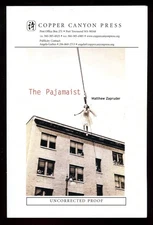 Matthew ZAPRUDER / The Pajamaist Uncorrected Proof 1st 2006