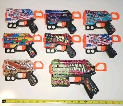 ZURU X-Shot Skins Lot Of 8, Foam Dart Blaster , Poppy Playtime, All Tested 