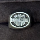 Vintage Harley Davidson Motorcycles Sterling Silver Men’s Biker Ring Size 10