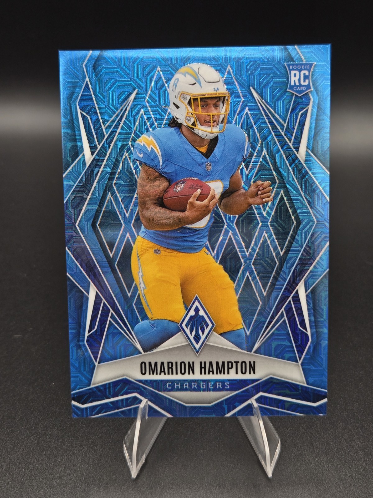 2025 Panini Phoenix - Rookies Omarion Hampton #192 Light Blue Mojo 82/85 (RC)
