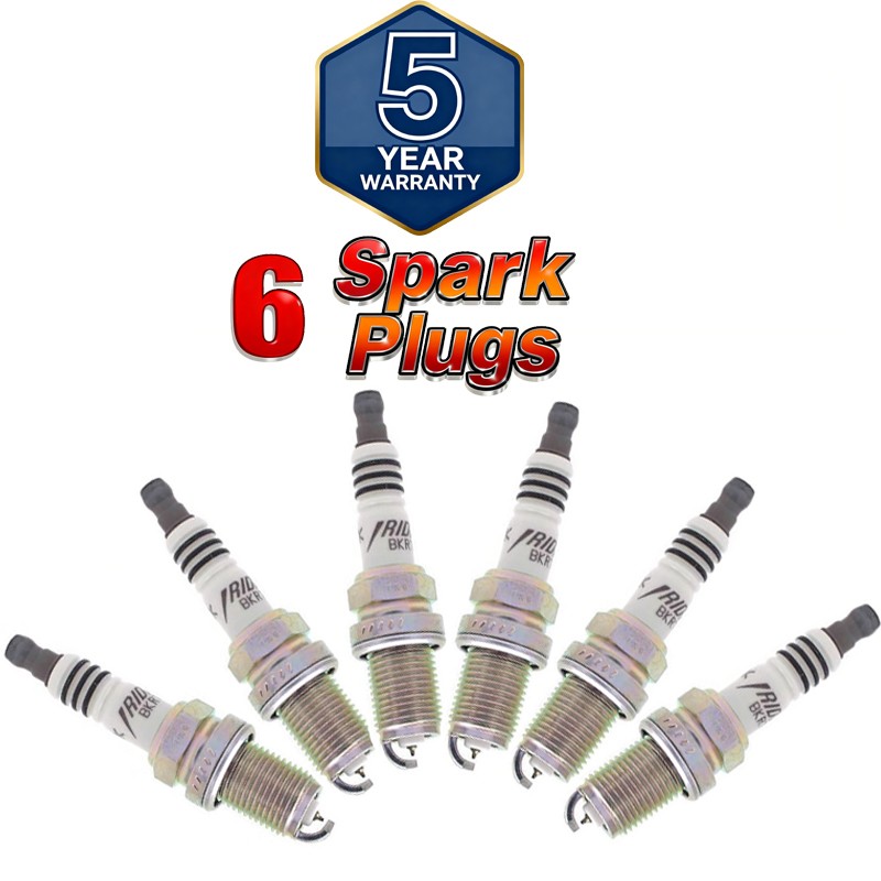 6 x NGK Iridium IX BKR7EIX Colder Heat Range 7 Modified/Turbo/Tuned Spark Plugs