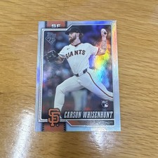 Topps 2026 Series One Rainbow Foil Rookie Carson Whisenhunt #184 Giants Card