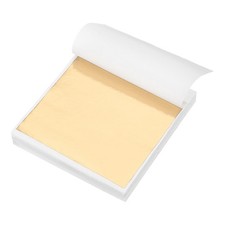 120pcs Leaf Sheets, 3.5" x 3.5" Metallic Foil Leaf Paper Vintage Gold