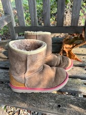 UGG Kids Classic Two Toned Shearling Boots