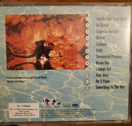 Nevermind by Nirvana (CD, 1991) ~ Like New Condition - Picture 2 of 4