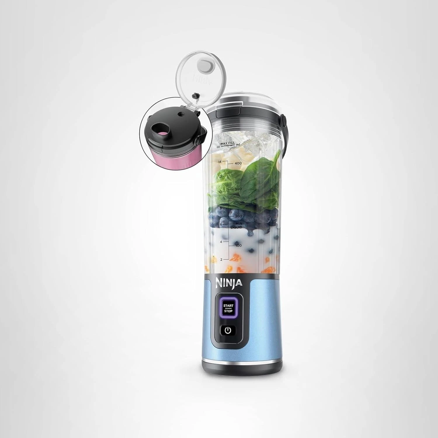 Ninja Blast BC151BM 18oz Portable Blender - Metallic Blue (Open Box)
Opens in a new window or tab