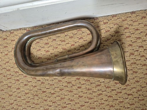 Antique Vintage Military Copper Brass Bugle
