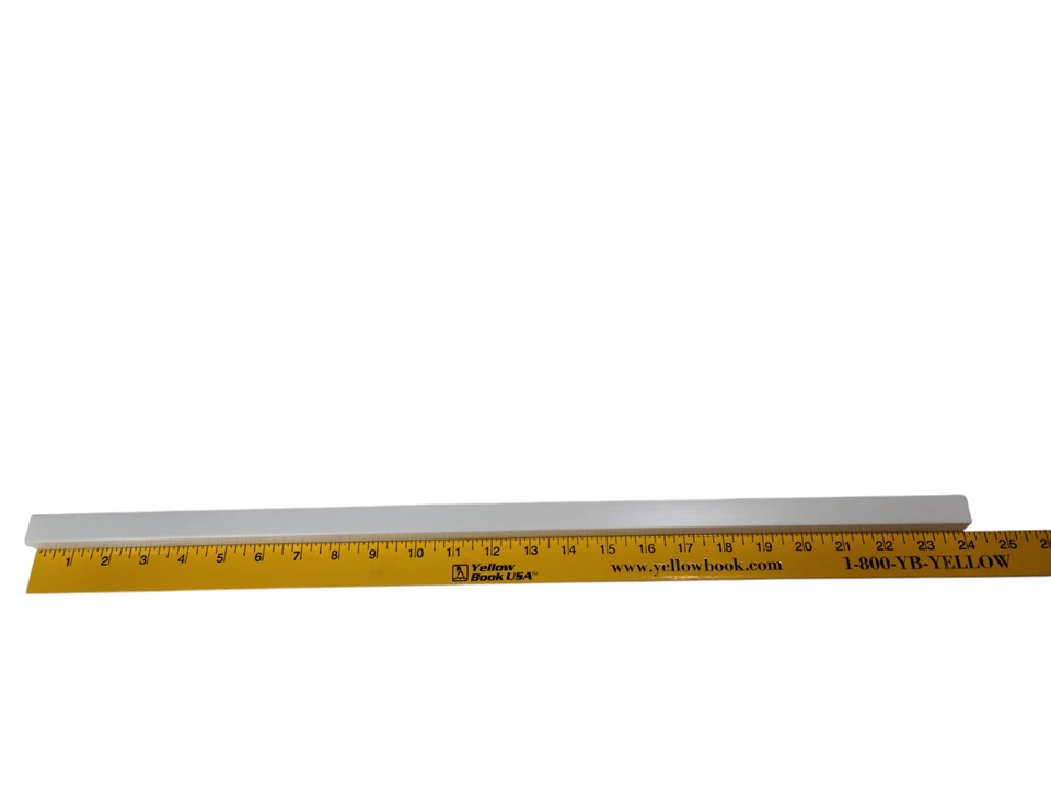 Белое пластиковое полотенце штанга пружинная стойка 24 дюйма середина века современный винтажный ретро - Изображение 3 из 4