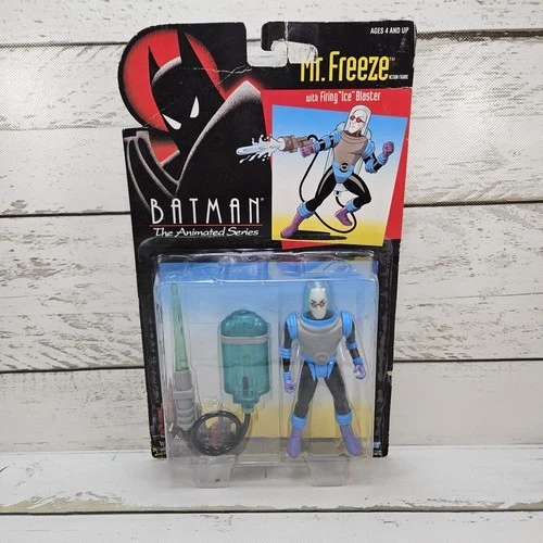 Kenner DC Batman Animated Series Mr. Freeze 1993 5" Vintage Figure Box Damage