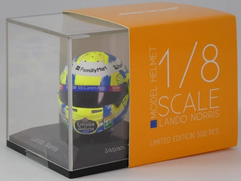 Spark Helmet Lando Norris Mclaren F1 Japan GP 2019 1/8 HSP057 - Immagine 2 di 2