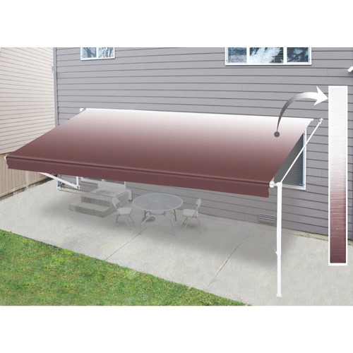 ALEKO Vinyl Burgundy Fade Fabric Replacement for 12 x 8 ft RV Retractable Awning - Picture 14 of 14
