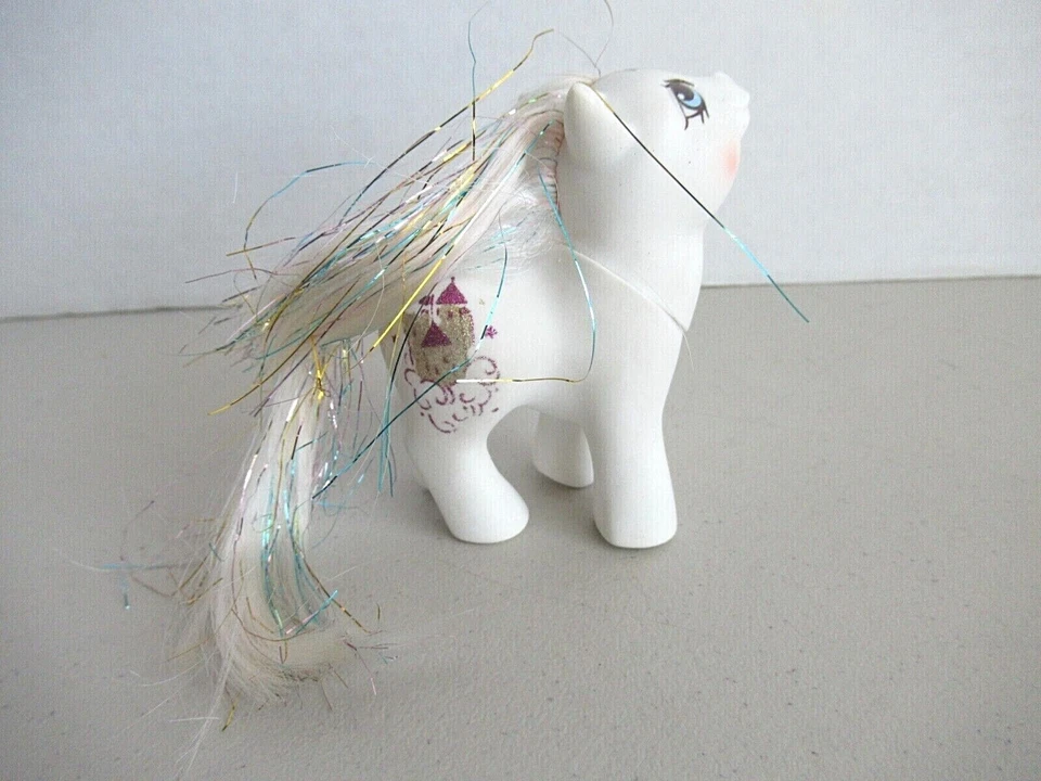 My Little Pony G1 BABY PRINCESS SPARKLE castillo oropel blanco MLP 1984 vintage Foto 2 de 4