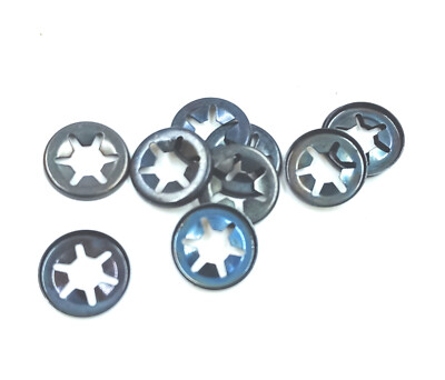 Achsklemmringe Wellenklemmringe Klemmscheiben Federstahl brüniert f. 6mm Bolzen