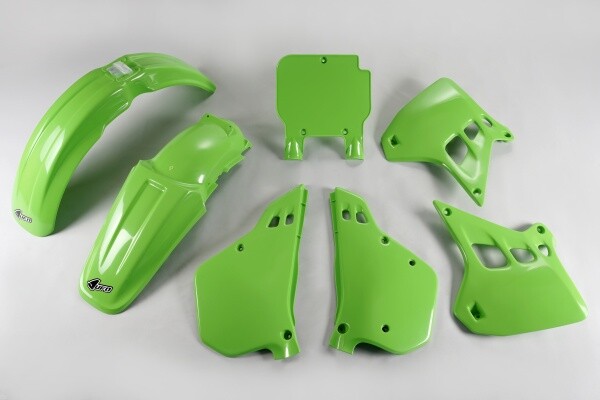plastic fairing kit Kawasaki KX 250 1990 - 1991 UFO Plast green