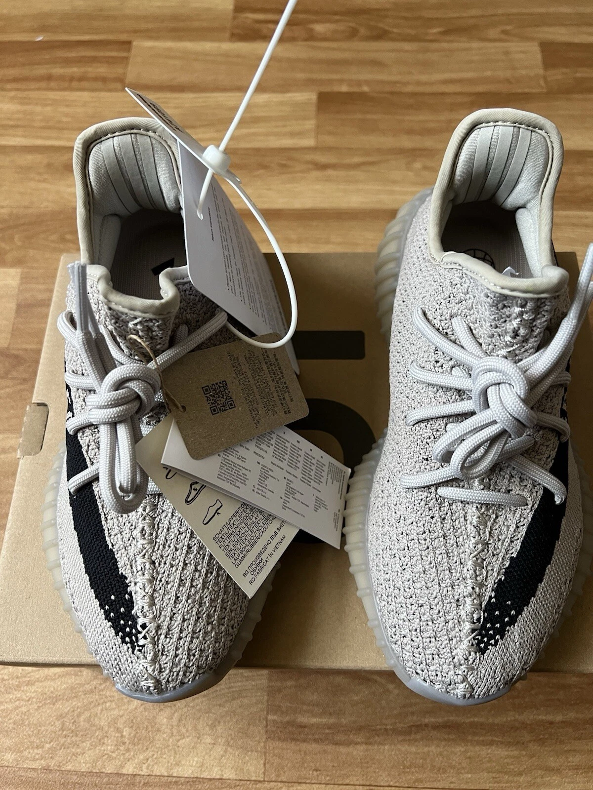 Scarpe da ginnastica Adidas Yeezy 350 Slate UK 3.5 nuove di zecca