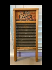 Vintage Dubi Handi Wash Board Columbus Ohio Washboard Co Travel SilkLingerie 18”
