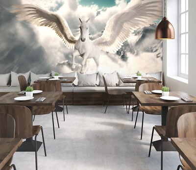 3D Tier Pegasus H7184 Tapete Wandbild Selbstklebend Abnehmbare Aufkleber Erin
