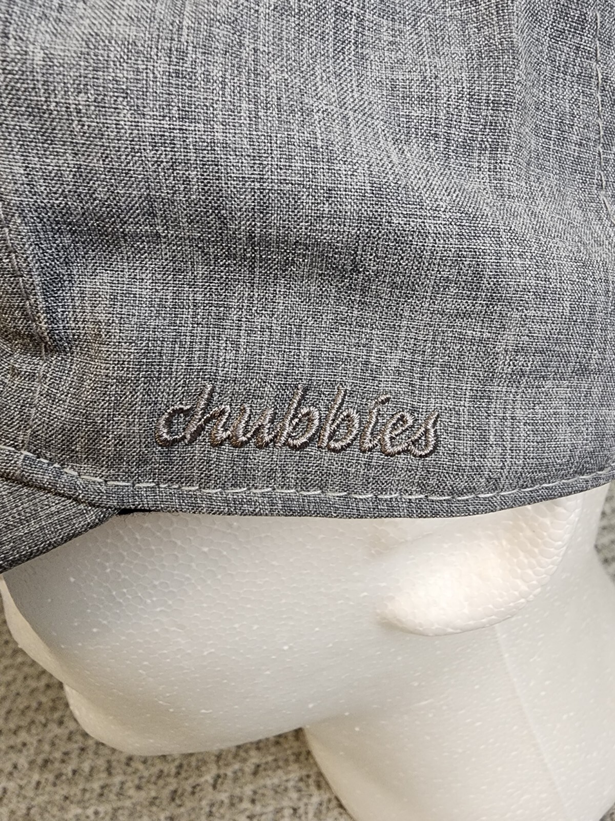 CHUBBIES Mens Gray Performance Snapback Ball Cap … - image 6