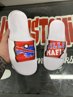 CUSTOM PAINTED  Bills Mafia  Nike Slides Size 13 Men s