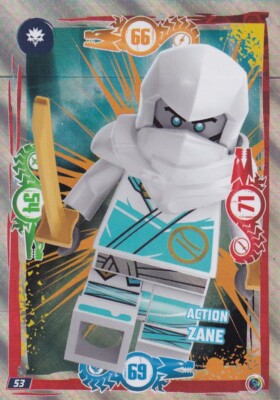 Lego Ninjago Serie 9 TCG Karte Nr. 53 Action Zane