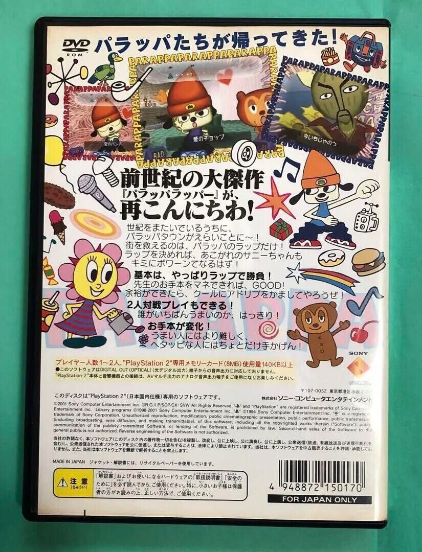 PS2 Sony Playstation 2 PaRappa the Rapper 2 Japanese