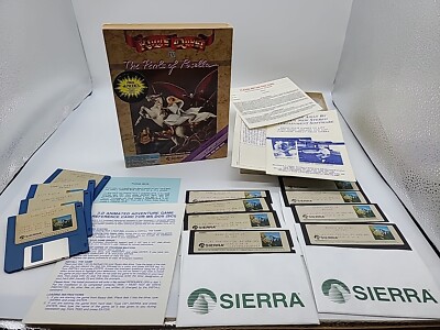 King s Quest IV: The Perils of Rosella Big Box 5.25 +3.5  PC Game (Sierra, 1988)