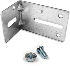 Garage Door Jamb Bracket J6 w/Fastener (12 Gauge) (4-Pack)