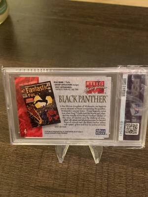 fab pass over 時の経過 marvel 匈歌ハトリ先生 PSA 10 1992 Marvel Masterpieces Black Panther PSA 10 GEM MINT, FRESH