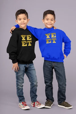 MVPRINTS Kids New YEET Hoodie Yeet box LazarBeam Merch Gaming Youtuber Clan Boys Girls