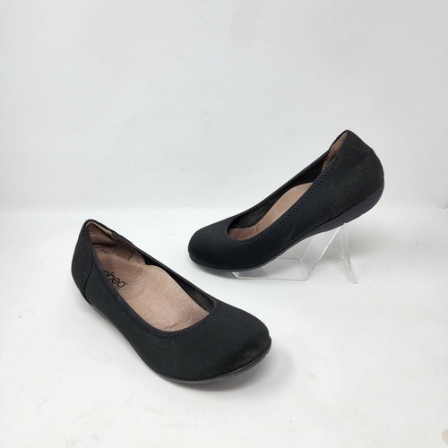 Abeo Shoes Womens 6.5N Tangier Bio System Black Slip On Ballet Flat