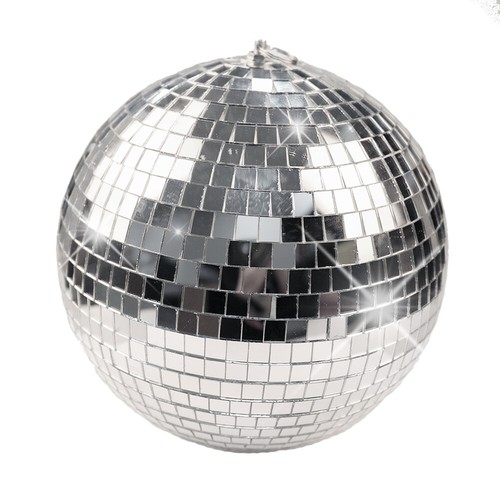 12" Mirror Glass Disco Ball Large DJ Dance Home Party Bands Club Stage Lighting - Picture 2 of 10