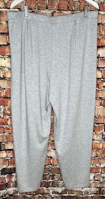 NWT Eileen Fisher Womens Sz XL Tapered Ankle Pant Light Gray | eBay display picture 1