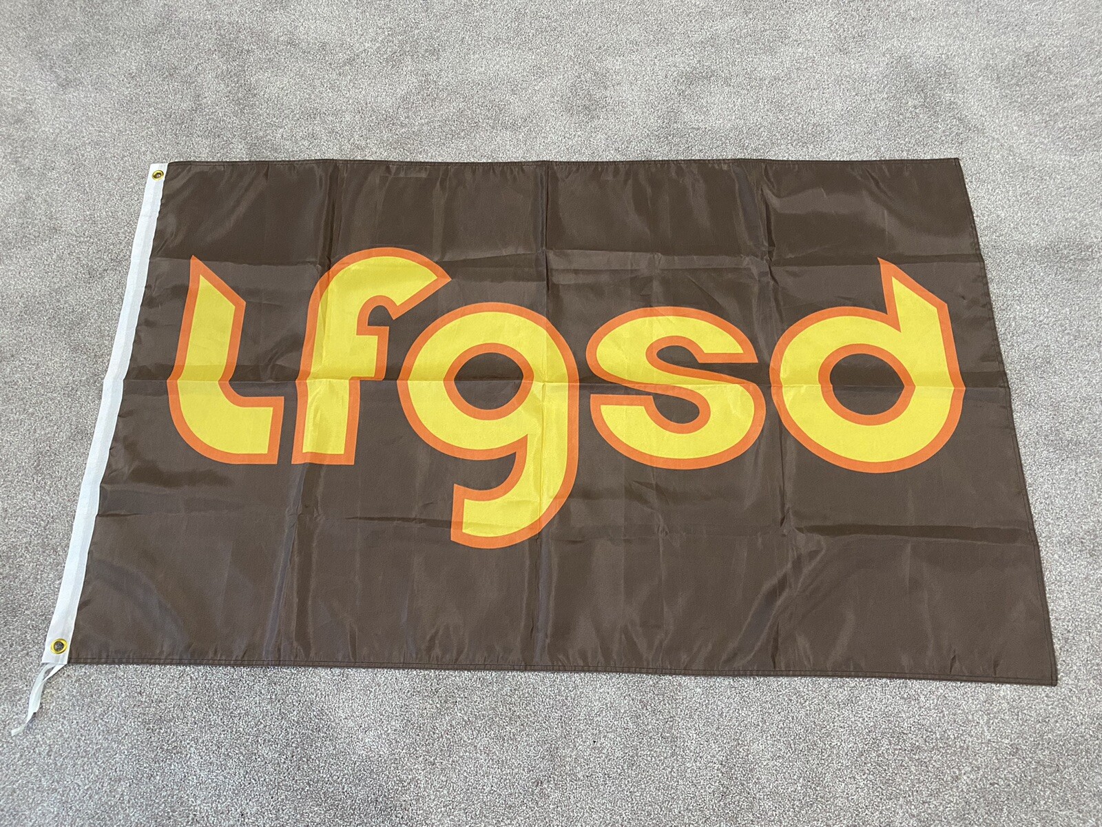 LFGSD San Diego Padres Baseball Classic Retro Brown & Gold Flag 3'x5' BRAND NEW