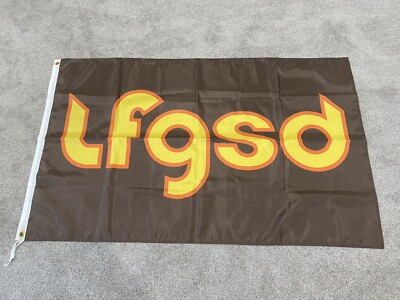 LFGSD San Diego Padres Baseball Classic Retro Brown & Gold Flag 3'x5' BRAND NEW
