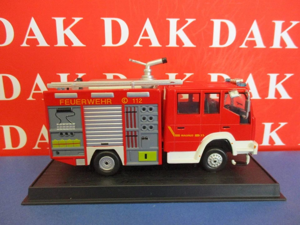Die cast 1/57 Modellino Camion Pompieri Iveco Magirus TLF 16-25 Germany 2005 - Immagine 3 di 4